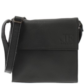 LECONI LE3082 Women's Small Shoulder Bag Leather Evening Bag Festival Bag 20 x 20 x 6 cm, black