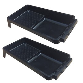 (Pack of 2) 4" Professional Paint Roller Trays for Decorators or Home DIY (100mm)
