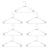 ESSENTIALS White Plastic Adult-Sized Hangers, 7 Hangers Per Package