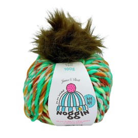 Hat Knitting Kit - James C Brett Noggin Hat Kit available in 6 different colours (FUN04 - Forest)