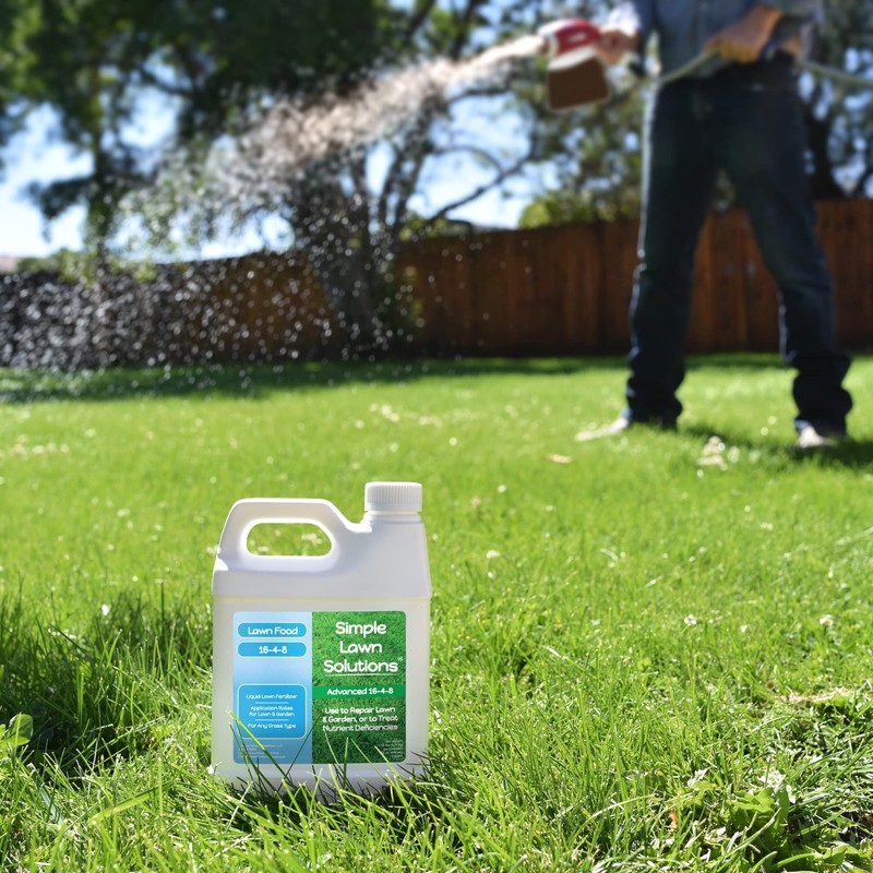 Advanced 16-4-8 Lawn Fertilizer - Liquid Lawn Food Spring &