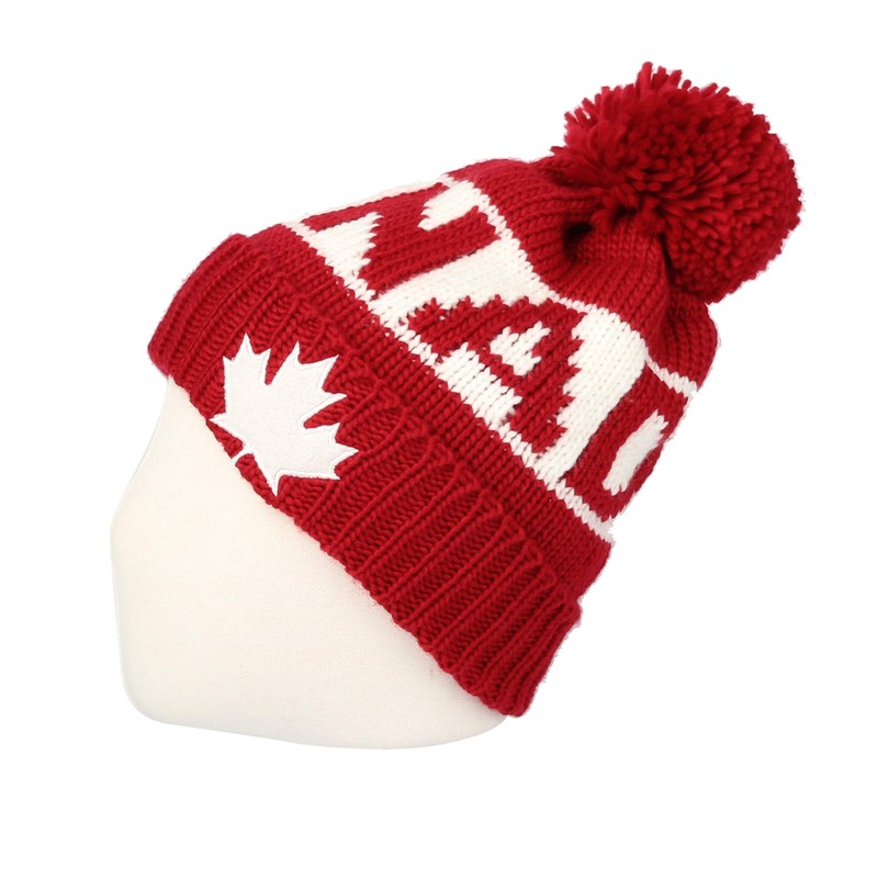 WITHMOONS Canada Beanie Hat Toque Winter Pom Knit Beanies for