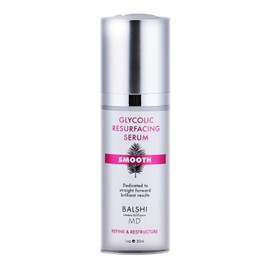 "Balshi Derma-Ceuticals MD "SMOOTH - Suero renovador con ácido glicólico y láctico - 5% de ácido glicólico + 3% de ácido láctico, aloe, hamamelis, ácido hialurónico - Suero facial hidratante y hum