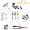 3 Pcs Socket to Drill Adapter, Socket Bit Adapter Set,