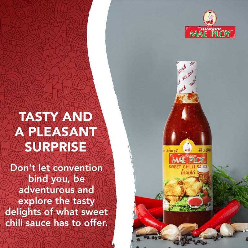 Mae Ploy Sweet Chili Sauce From Thailand, Mild Spicy And