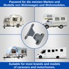 Caravan Door Stop 1 Pack Grey Screw On with 35mm