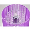 LaLuLa Hanging Lamp, Purple Cotton Hanging Lights with Plug in