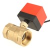 1pcs DC 12V G1-1/2" DN40 2 Way Brass Motorized Actuator