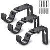 LLPJS Curtain Rod Bracket Adjustable, Drapery Rod Holder Hooks Support