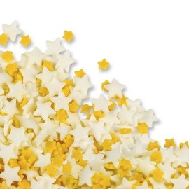 57g White & Yellow Sugar Star Sprinkles