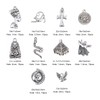 DanLingJewelry 100Pcs 10 Styles Egyptian Theme Antique Sliver Charms Pharaoh