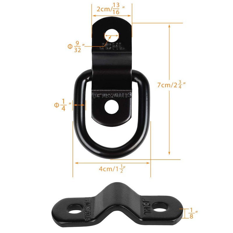 JCHL D Rings Tie Down Anchors Hooks for Trailer Truck