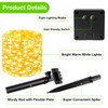 Brightever Solar Fairy Lights for Outside Waterproof, 4-Pack Total 160FT