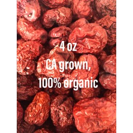 Unbranded 4 oz 100% Organic California Grown Dried Jujubes Red Dates Sweet Health Benefits
