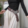 Heyjoin Oval Disc Belt for Women Wide Leather Concho Belts