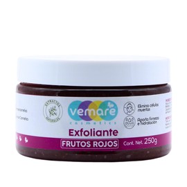 Vemare Cosmetics Exfoliante de Frutos Rojos Elimina las Células Muertas 250g