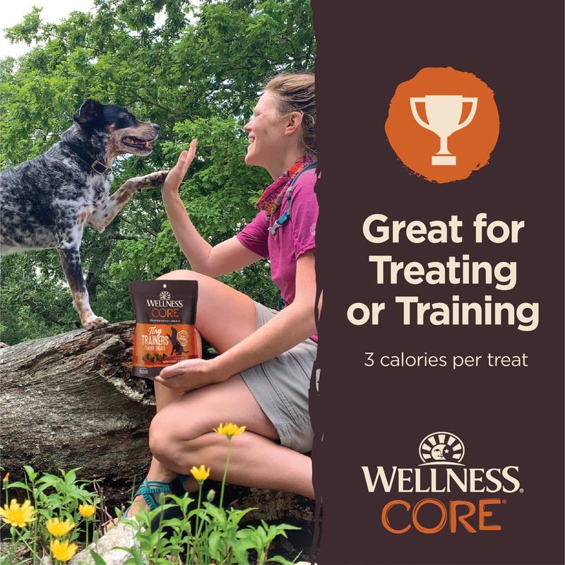 Wellness CORE Tiny Trainers Dog Treats, Natural, Training Treat, Grain