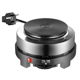 Bordeag Electric Tea Stove, Electric Mini Stove 220 V 500 W Electric Heating Plate, Electric Mini Stove, Portable Multifunctional Heating Plate, Mini Hob for Tea, Coffee, Kitchen