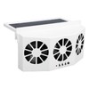 Car Exhaust Fan Solar Powered 3 Fans Ventilation Cooling Odor