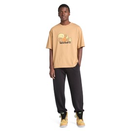 Timberland Men's Black History Month Front Graphic Short Sleeve Tee, Light Wheat Boot, Medium