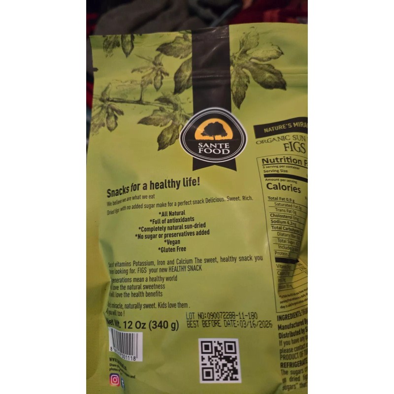 Sante Fe organic sun dried figs