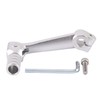 GOOFIT Silver CNC Universal Motorbike Shift Lever Aluminum Folding Gear
