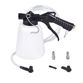 AA036 Vacuum Brake Fluid Bleeder kit with 2 Metal Adapters, 1-Liter Vacuum Fluid Extractor with Hanging Hook for Auto Car Truck Motorcycle Use,Suitable for All Model