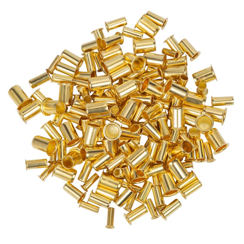 Breezliy 120pcs Tube OD(1/8"3/16" 1/4" 5/16'' 3/8" 1/2") Brass Compression