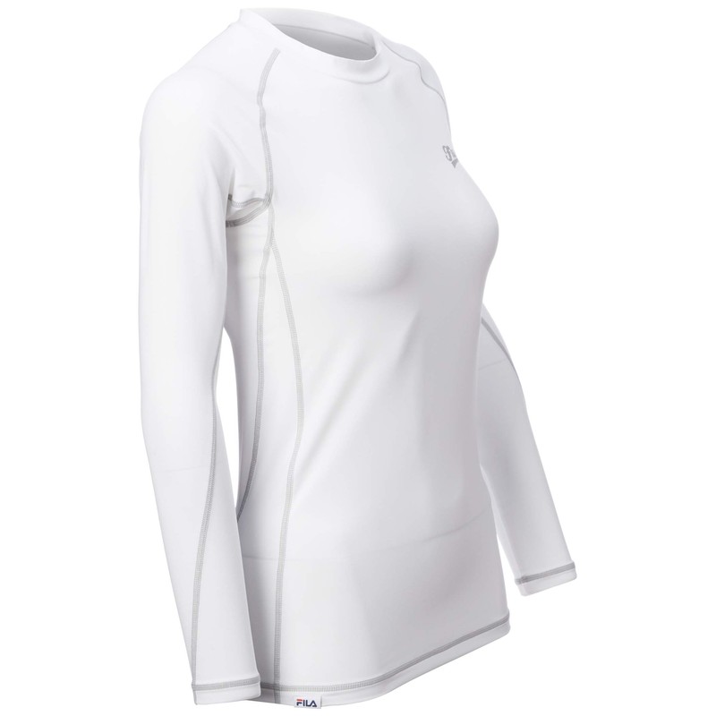 Fila 419402 Women's Long Sleeve Compression Sportswear, WT, L