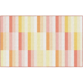 Flagship Carpets Schoolgirl Style Simply Safari Sunset Contemporary Stripes Classroom Area Rug for Indoor Classroom Learning or Kid Bedroom Educational Play Mat, 7'6"x12'