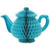Beistle 59947, 2 Piece Tissue Teapot Centerpieces, 7", Blue
