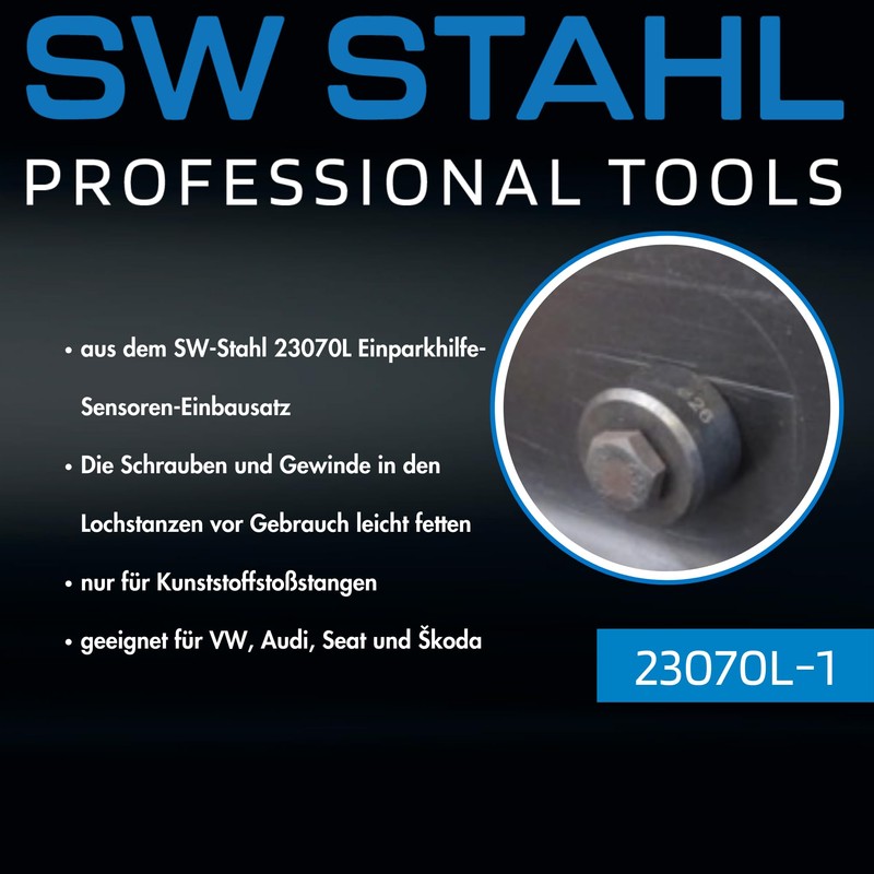 SW-Stahl 23070L-1 Hole Punch 18.2 mm for Parking Sensors