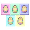 5 Large Cute EASTER CHICKS Card Making Toppers/Embellishments (8cms x