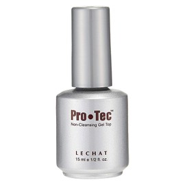 LeChat - Pro•Tec - Non-Cleansing Gel Top - Clear - (0.5 Ounce) - No Cleansing, Buffing, or Tacky Residue - Superior Shine - Acetone Resistant