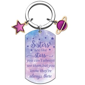 Sisters Mothers Day Gifts Sister Gifts from Sisters Sweet Gifts for Sisters Best Sister Ever Gift Keychains Sisters Birthday Gift for Women Soul Little Sis BFF Bestie Christmas Valentines Present
