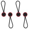 VKO Quick Relase Connectors Buckles Camera Straps(4-Pack Black-Red)