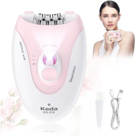 Pink Mini Portable Epilator USB Rechargeable Epilator for Women Hair Removalcolor: Pinky