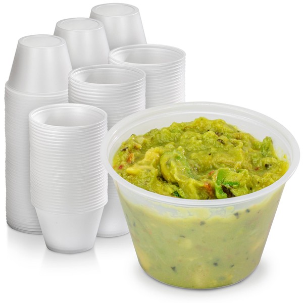 Fit Meal Prep 250 Pack 4 oz BPA Free Condiment Cups No Lids, Disposable Jello Shots Containers, Small Dipping Sauce Cups, Plastic Ramekins in Bulk, Stackable Souffle Cups for Sample, Portioning