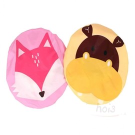 Hoy Animal Shower & Perm Hair Cap Shampoo Cap Hippo 5ea