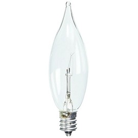 Westinghouse 0367300, 15 Watt, 130 Volt Clear Incand CA8 Light Bulb, 2500 Hour 75 Lumen