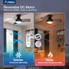 Amico Ceiling Fans with Lights, 30 inch Low Profile Ceiling