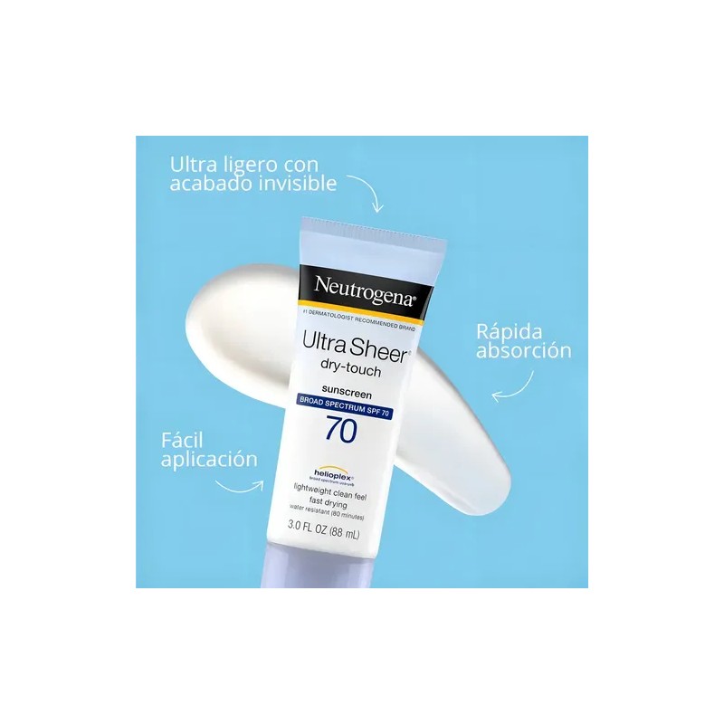 Neutrgena Bloqueador Protector Solar facial para Pieles grasas 70 SPF