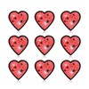 9pcs Spider Patches, Cartoon Heart Shaped Spider Iron On Patches