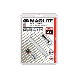 Maglite Solitaire LED 1-Cell AAA Flashlight Silver, One Size (SJ3A106)