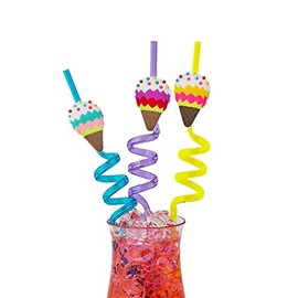 Fun Express Ice Cream Silly Straws – 12 Pieces