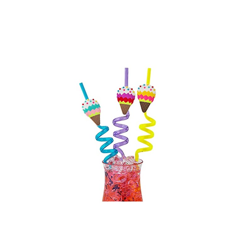 Fun Express Ice Cream Silly Straws – 12 Pieces