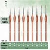 Mr. Pen- Detail Paint Brushes Set, 9 pcs, Rose Gold,