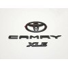 Toyota OEM New Matte Black out Overlay Emblem Badge Kit