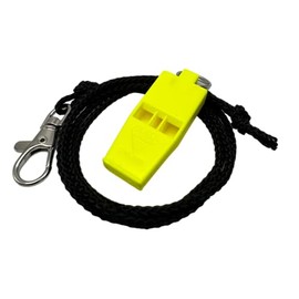 ACME Tornado No. 636 - Loud Emergency Whistle / Signal Whistle with Whistle Band for Outdoor, Hiking & Safety (DG Yellow)