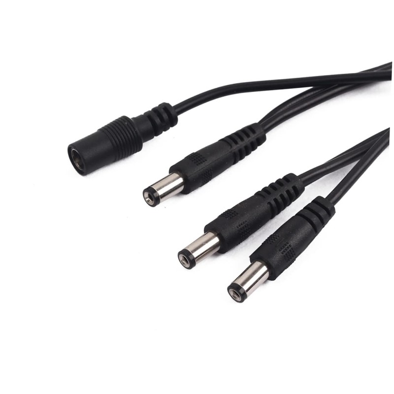 VICASKY Daisy Chain to Guitar Effects Power Supply Cable Black